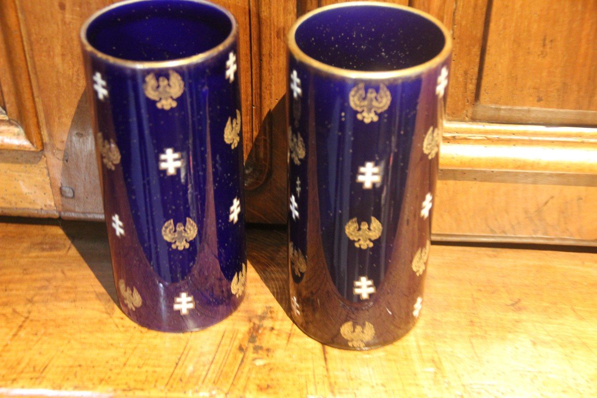 Pair Of Luneville Vases-photo-2