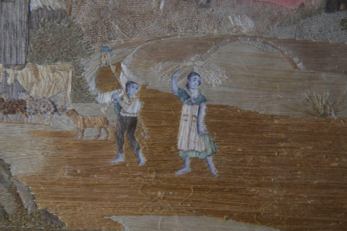 19th Century Needle Painting -photo-2