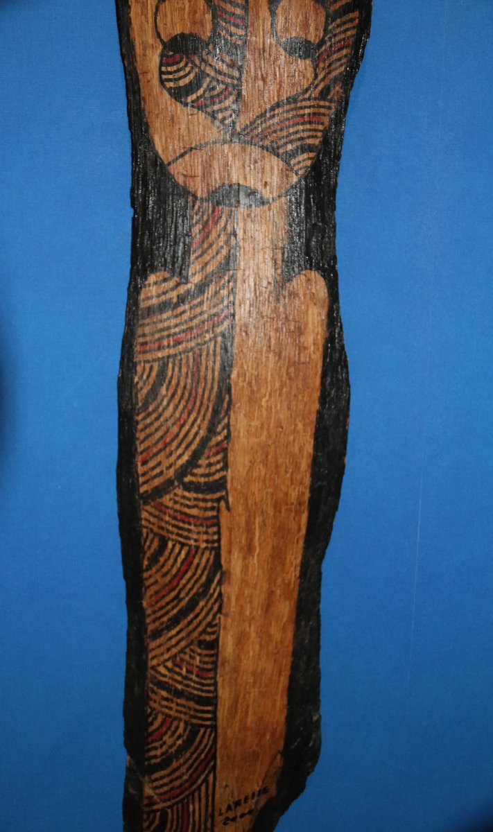Andre Labelle "martien " sur bois brut-photo-4
