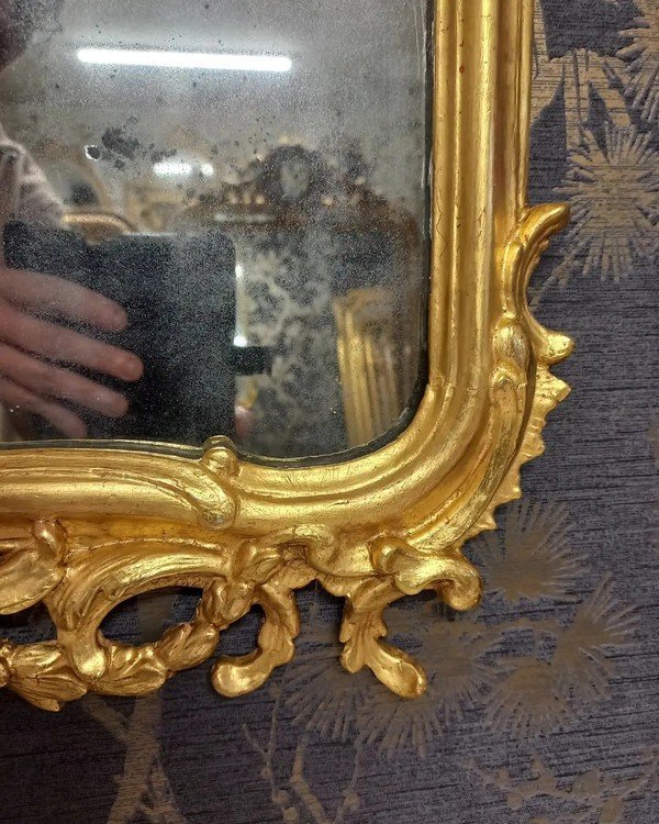 Miroir époque Louis XVI   112 X 48-photo-7