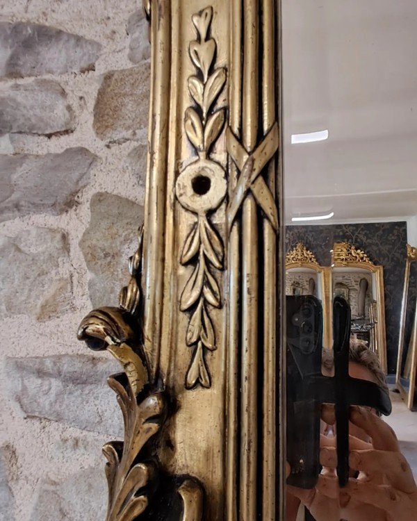 Miroir époque XIX 85 X 62-photo-2