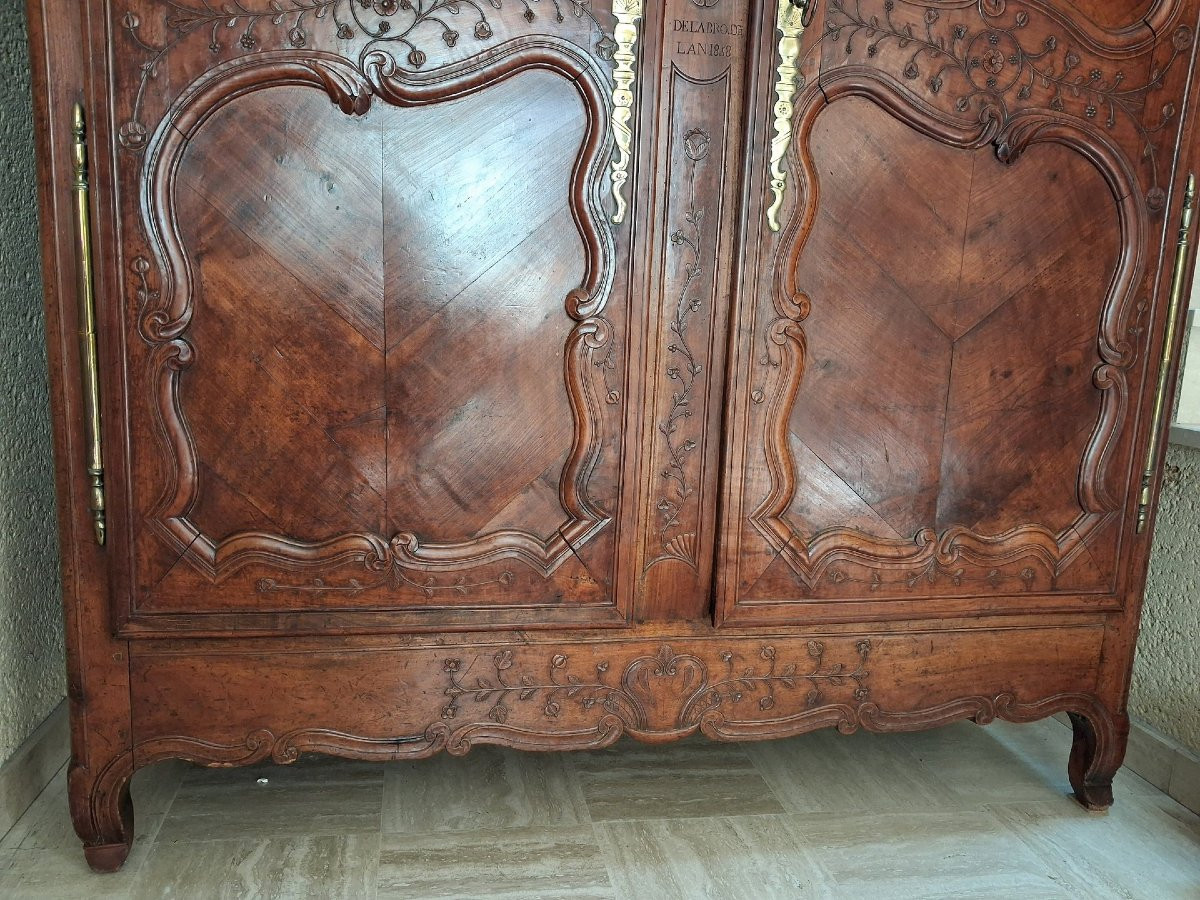 Rennes Wardrobe 1858 Signed -photo-4