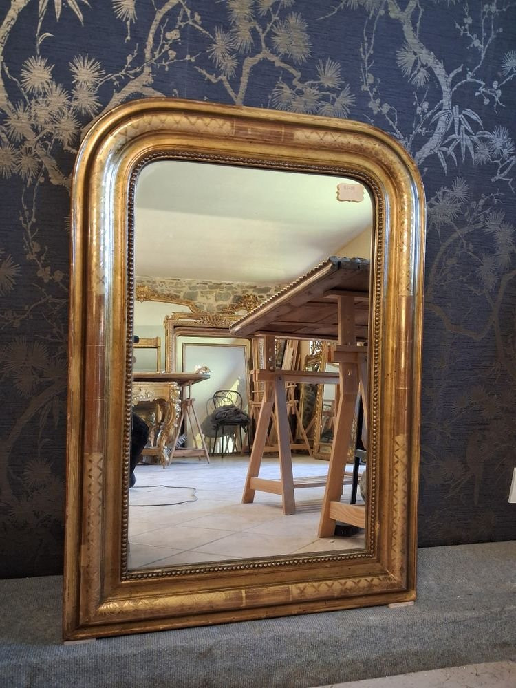 Louis Philippe Period Mirror 83 X 59-photo-2