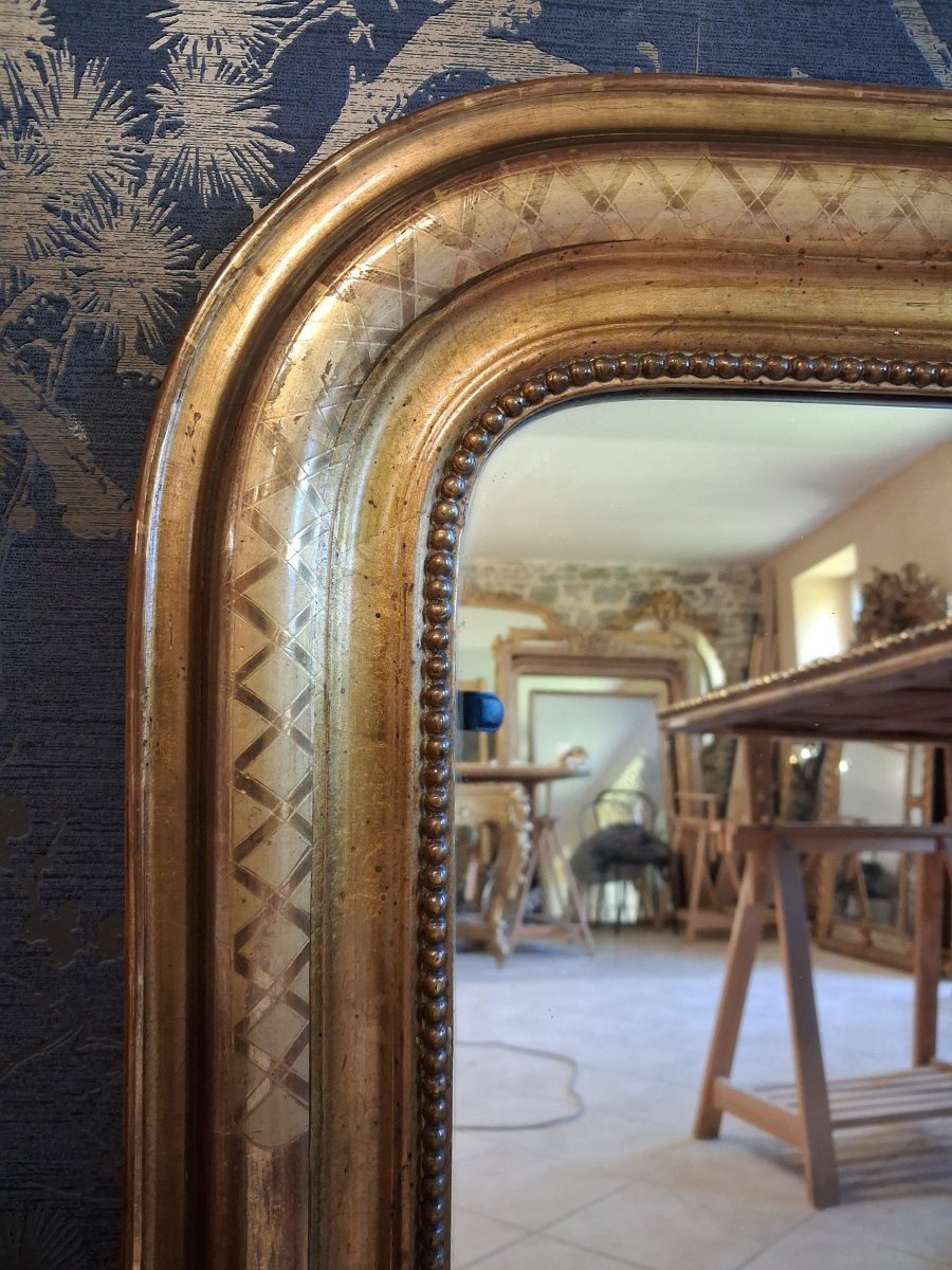 Louis Philippe Period Mirror 83 X 59-photo-3