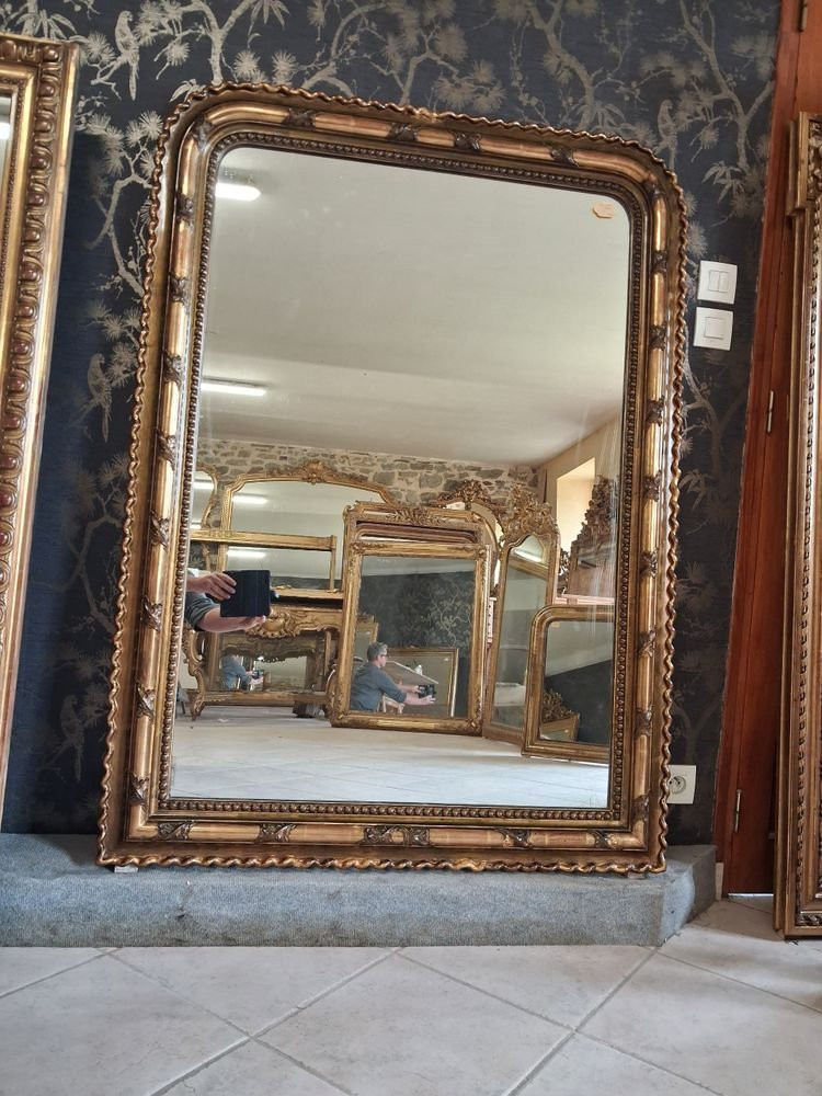 Louis Philippe Period Mirror 145 X 105-photo-2