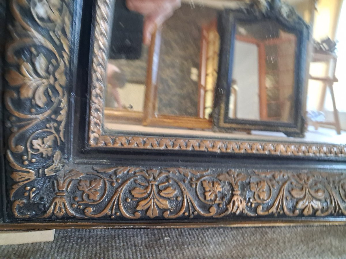 Miroir époque Napoléon III 90 x 65-photo-7