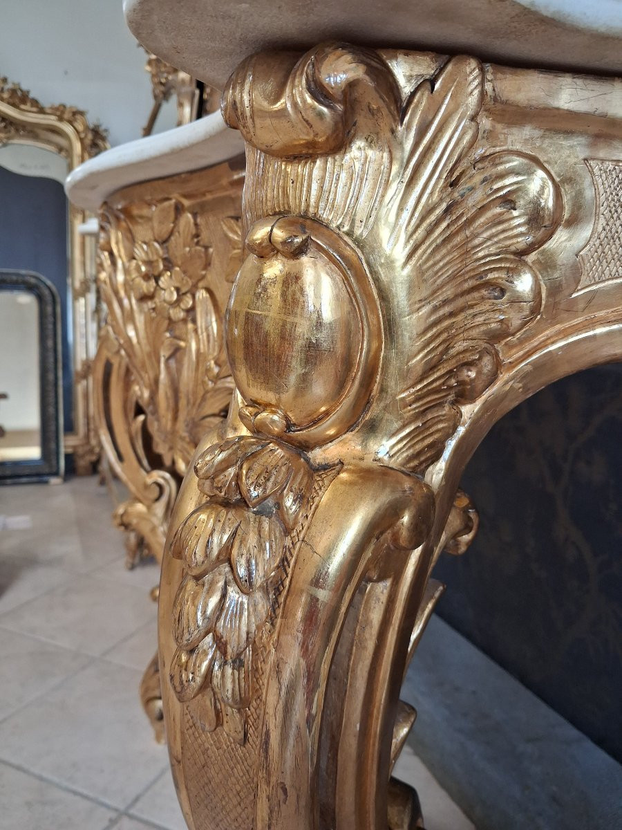 Console 4 pieds Époque Napoléon III -photo-6