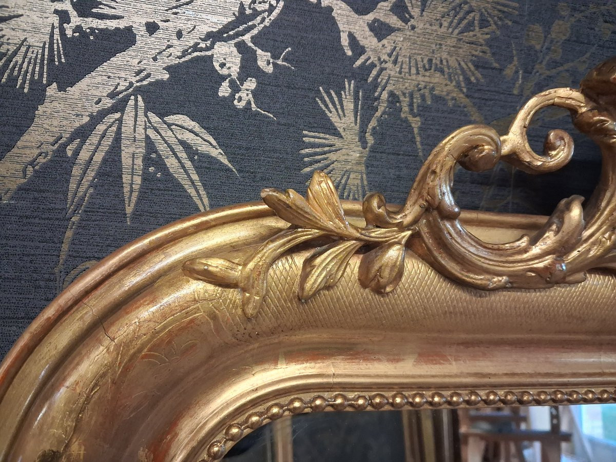 Louis Philippe Period Mirror 138 X 83-photo-2