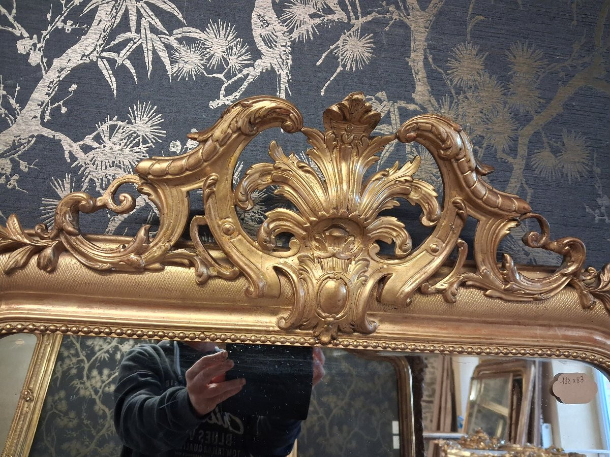 Louis Philippe Period Mirror 138 X 83-photo-3