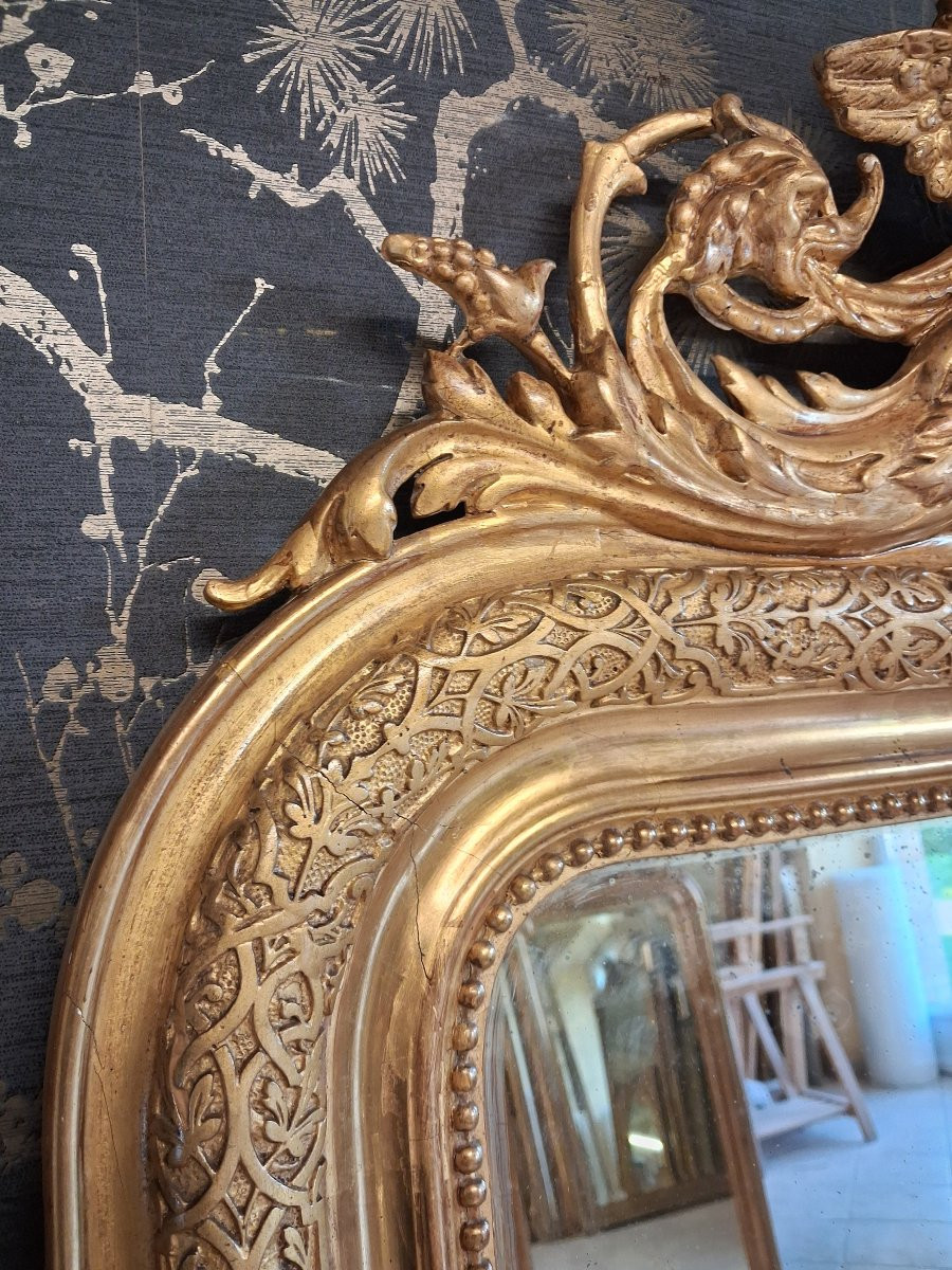 Miroir époque XIX 160 x 86-photo-1