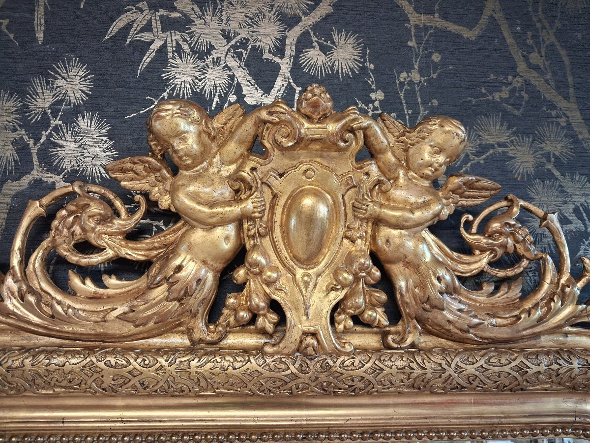 Miroir époque XIX 160 x 86-photo-3