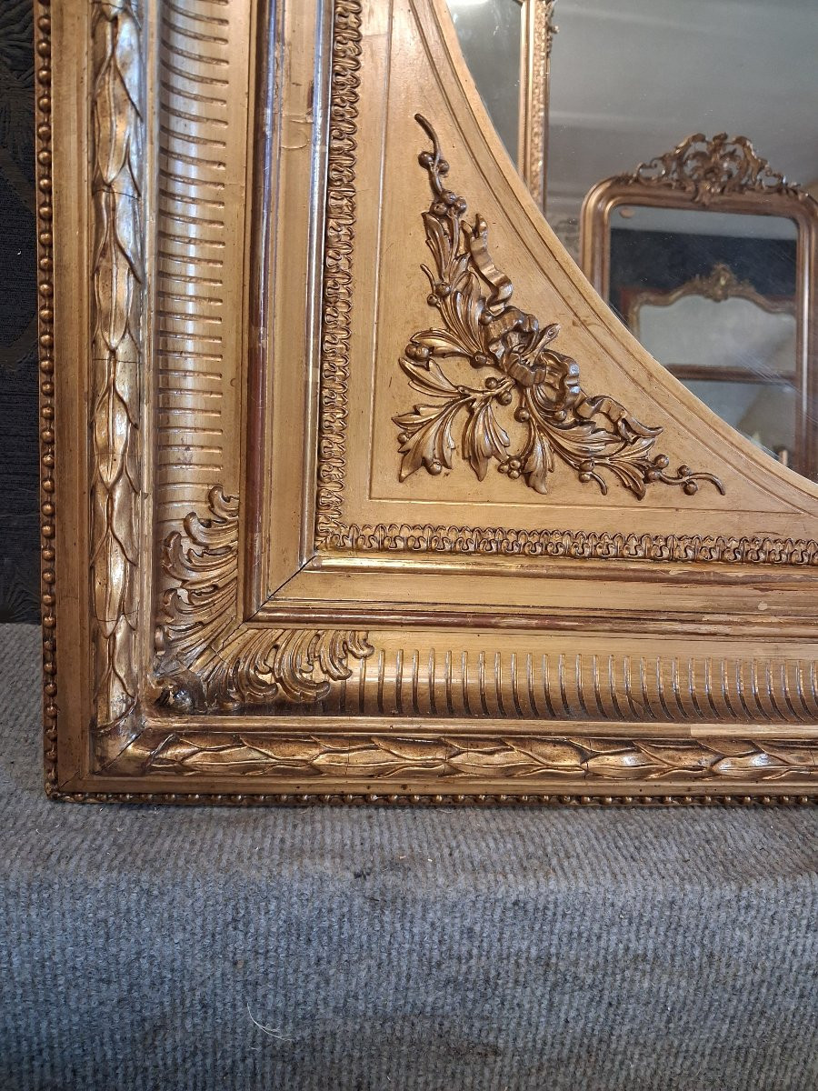 Late 19th Century Mirror 92 Cm X 78 Cm-photo-2