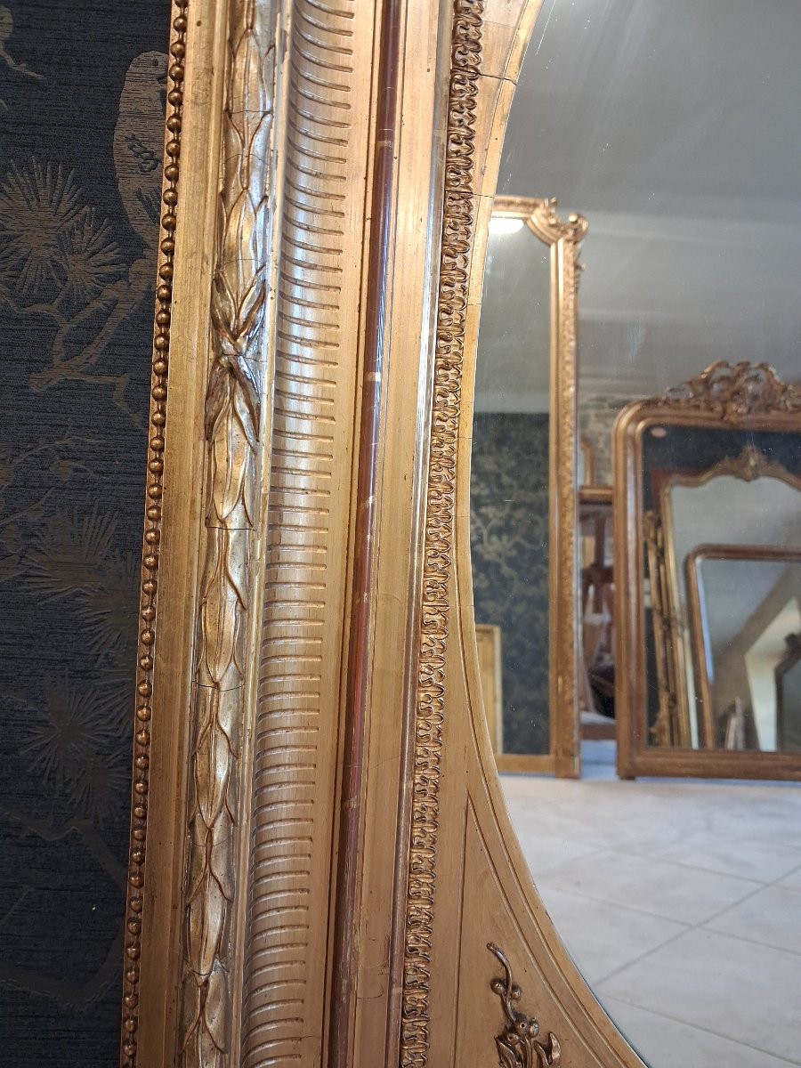 Late 19th Century Mirror 92 Cm X 78 Cm-photo-3