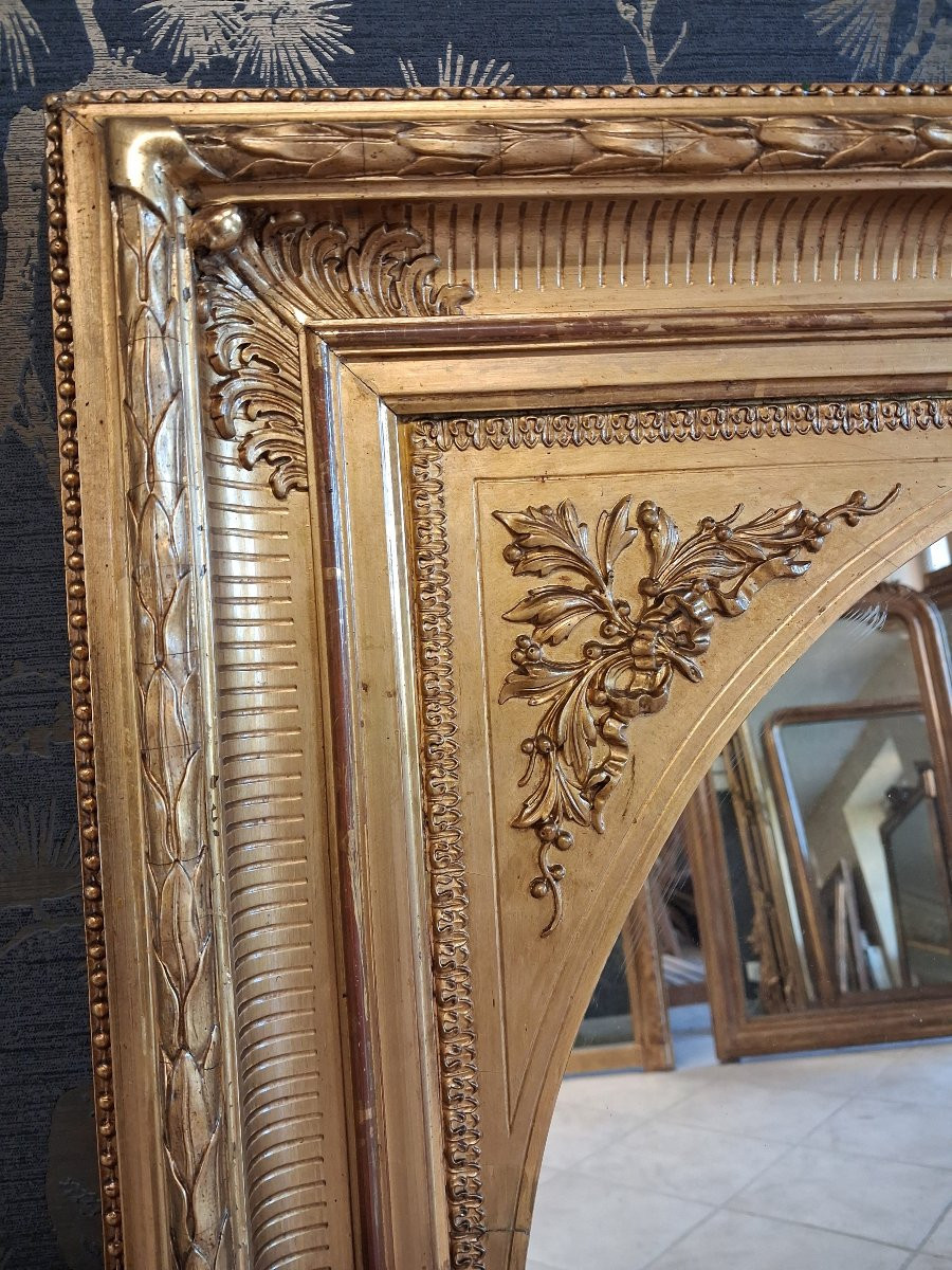Late 19th Century Mirror 92 Cm X 78 Cm-photo-4