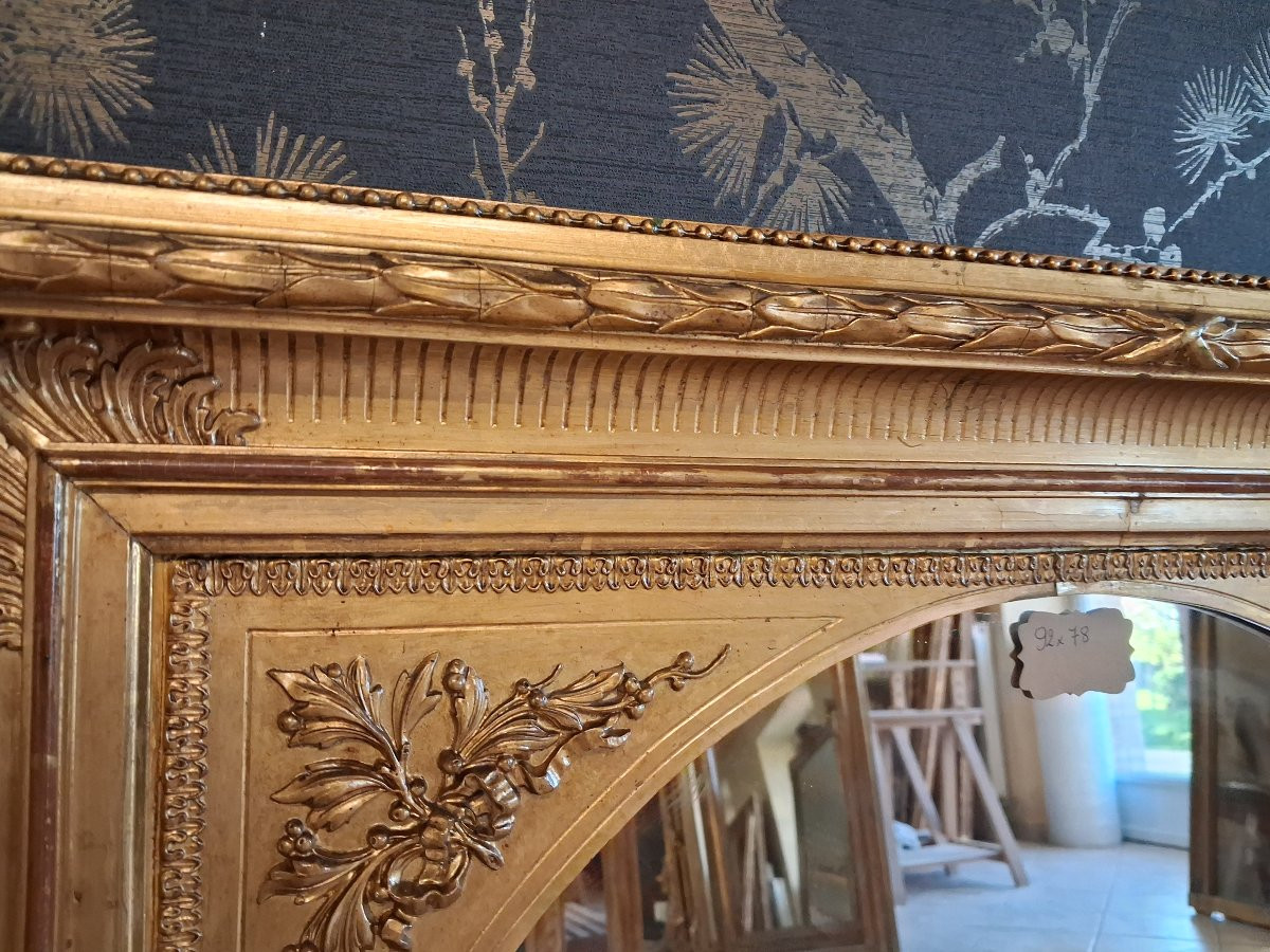 Late 19th Century Mirror 92 Cm X 78 Cm-photo-1