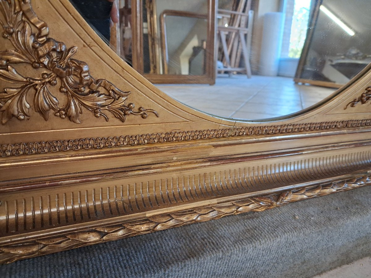 Late 19th Century Mirror 92 Cm X 78 Cm-photo-6
