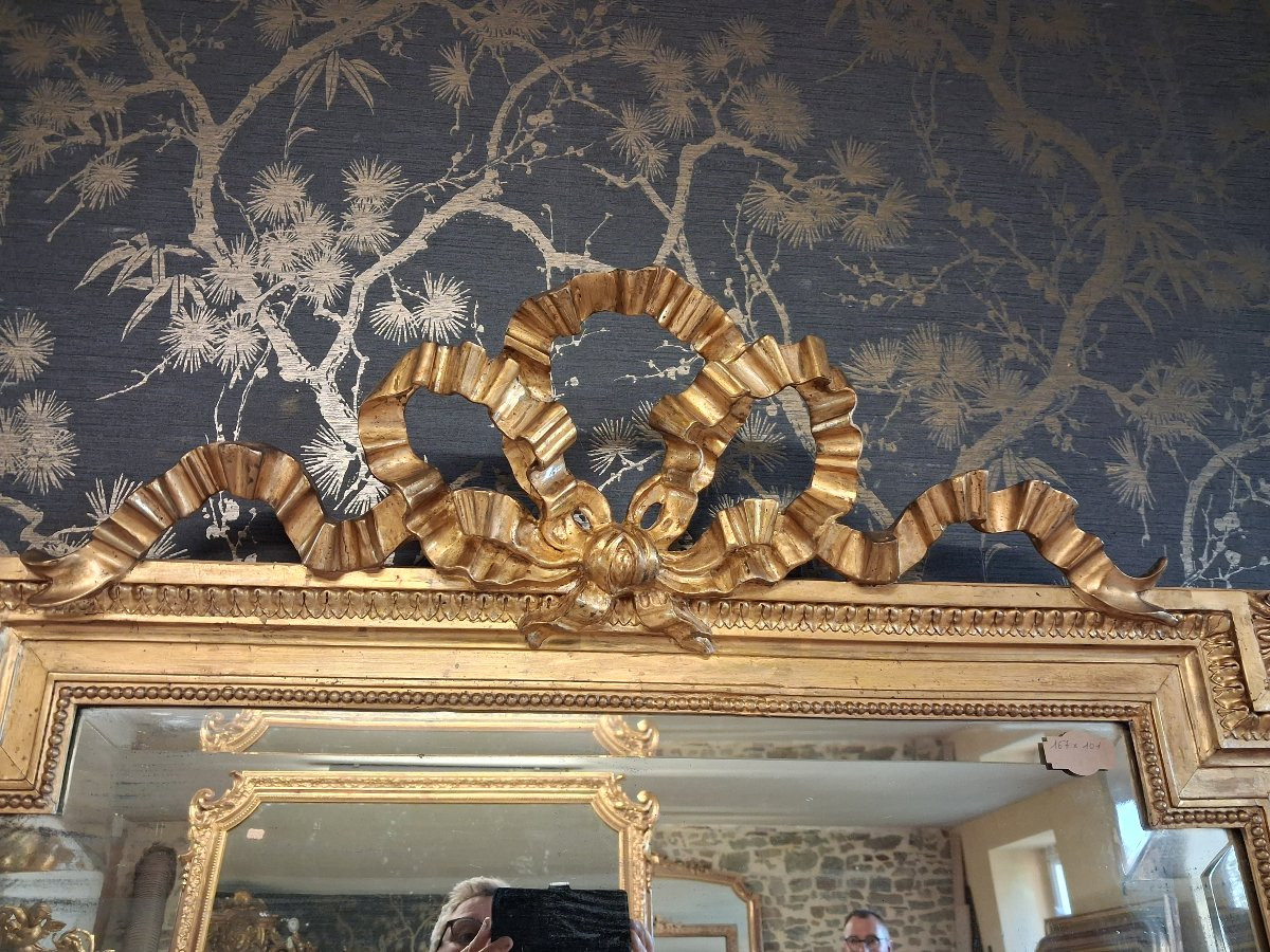 19th Century Louis XVI Style Mirror 167 X 101-photo-4