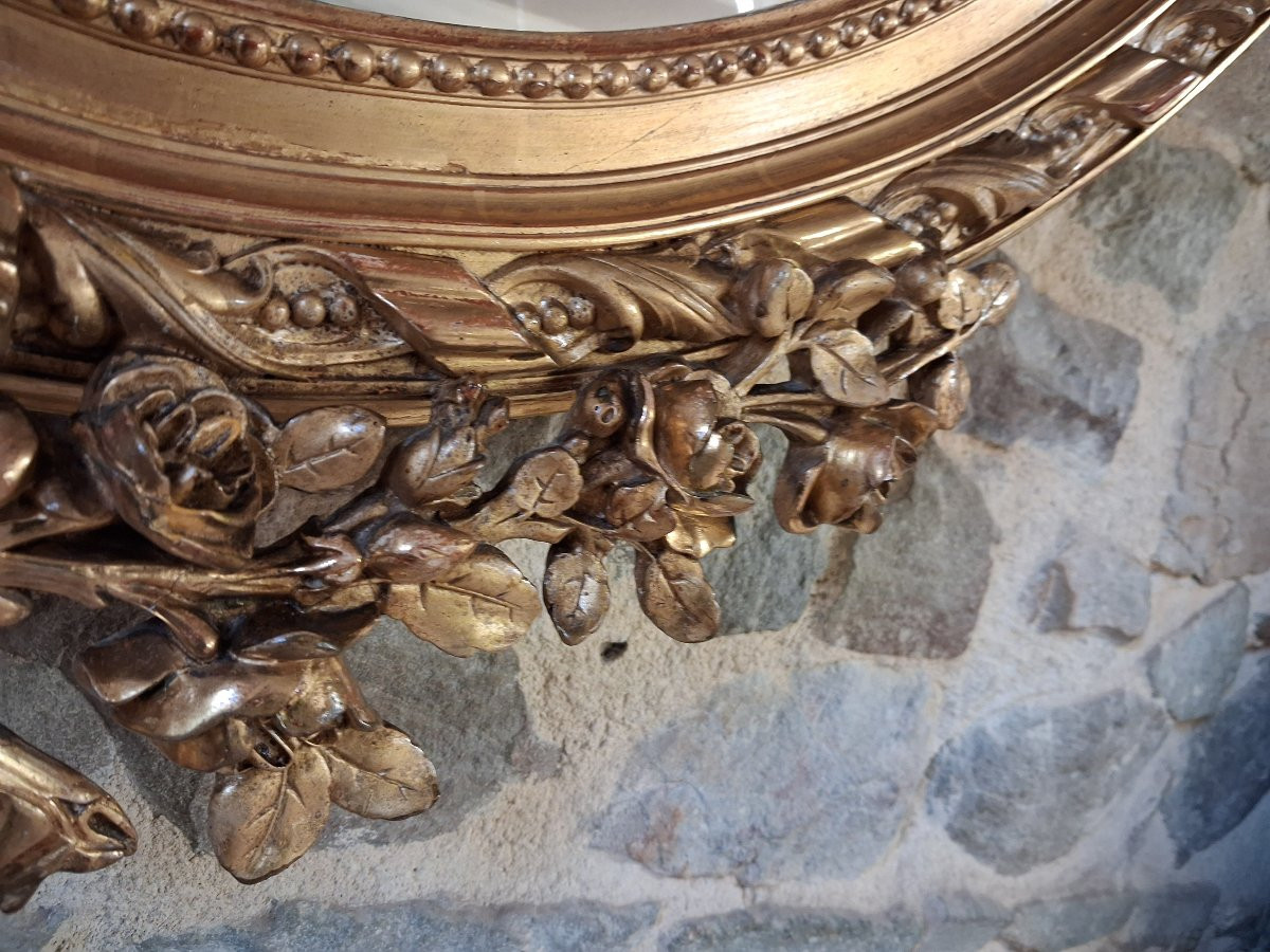 Miroir Oval Napoléon III 126 x 81-photo-5