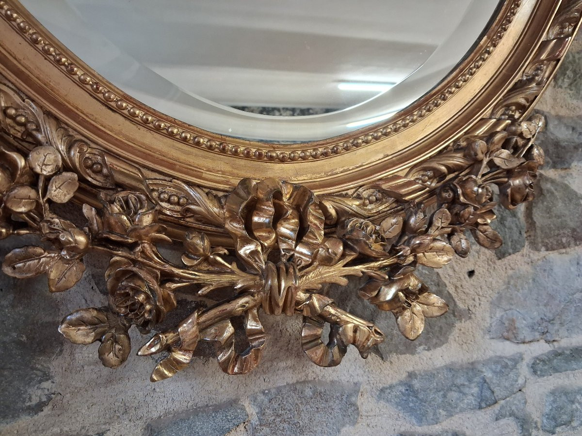 Miroir Oval Napoléon III 126 x 81-photo-6