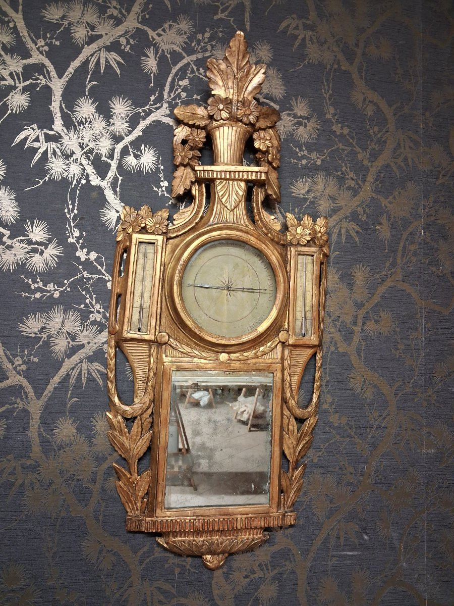 Barometer XVIII Louis XVI Period -photo-2