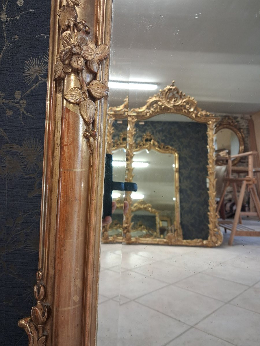 Mirror From The Napoleon III Era, 210 X 126 Cm-photo-4