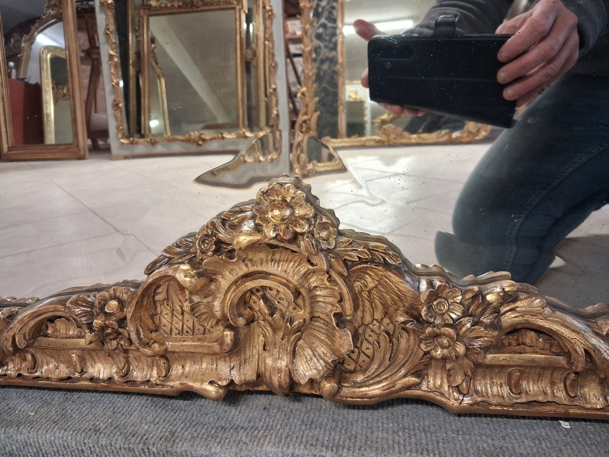 Mirror From The Napoleon III Era, 210 X 126 Cm-photo-8