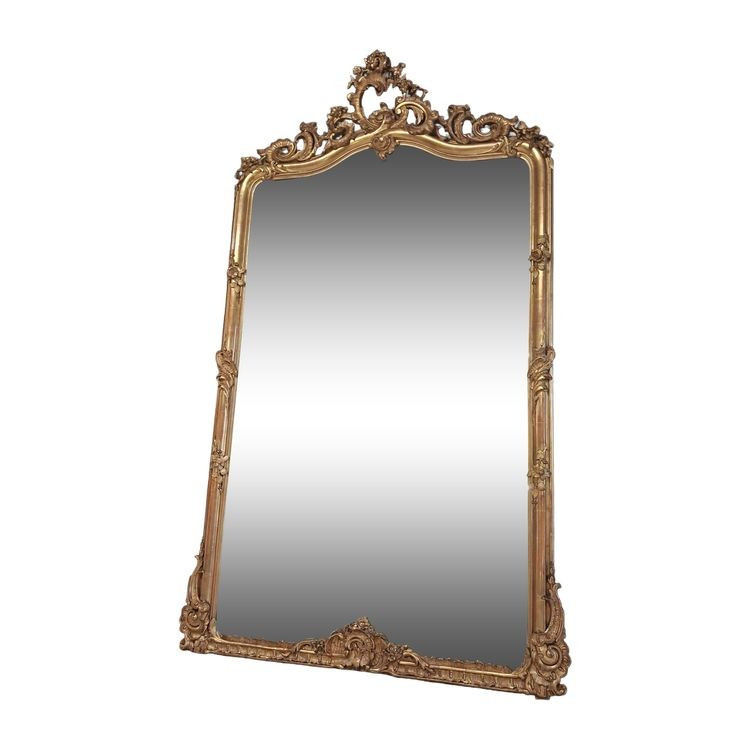 Mirror From The Napoleon III Era, 210 X 126 Cm