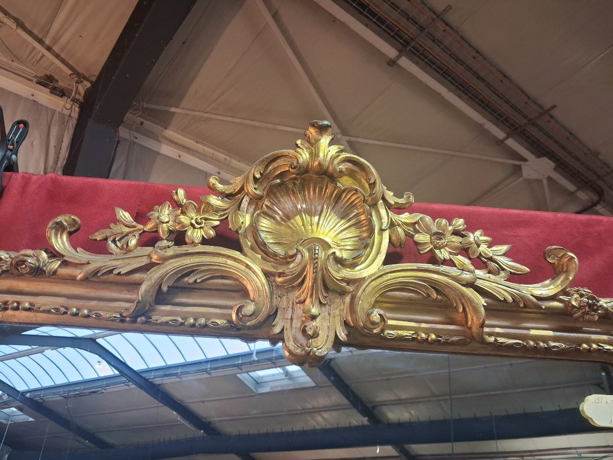 Miroir Louis Philippe fronton 192 x 94-photo-3