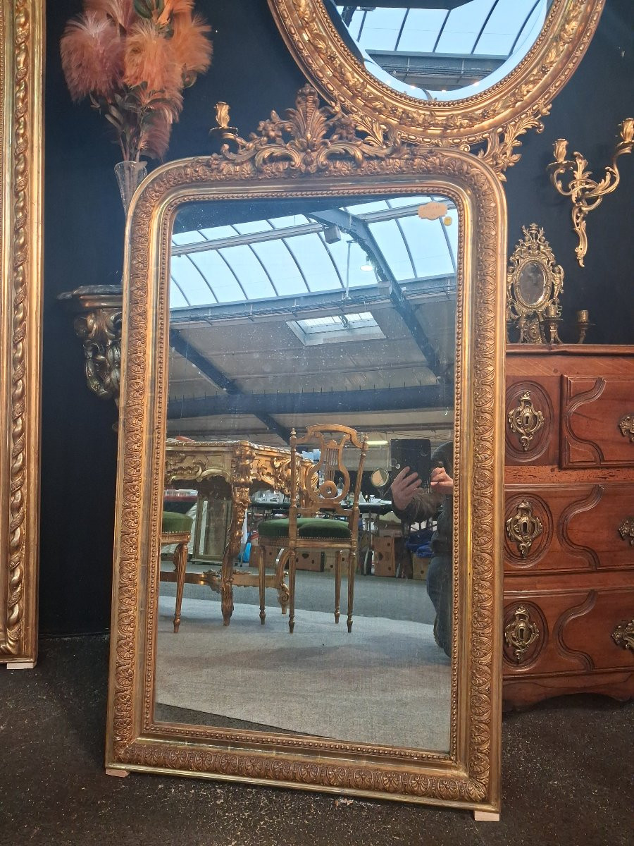Miroir Louis Philippe fronton 120x69-photo-2
