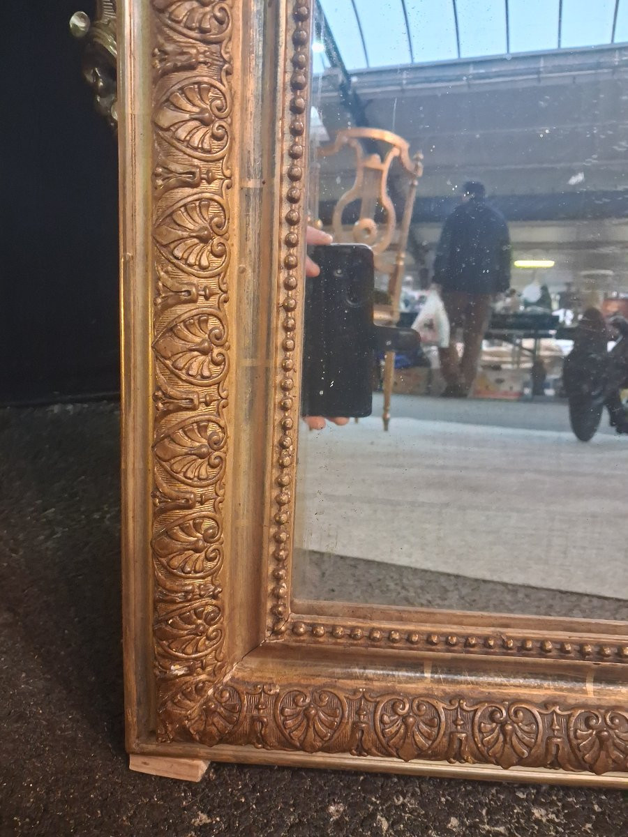 Miroir Louis Philippe fronton 120x69-photo-3