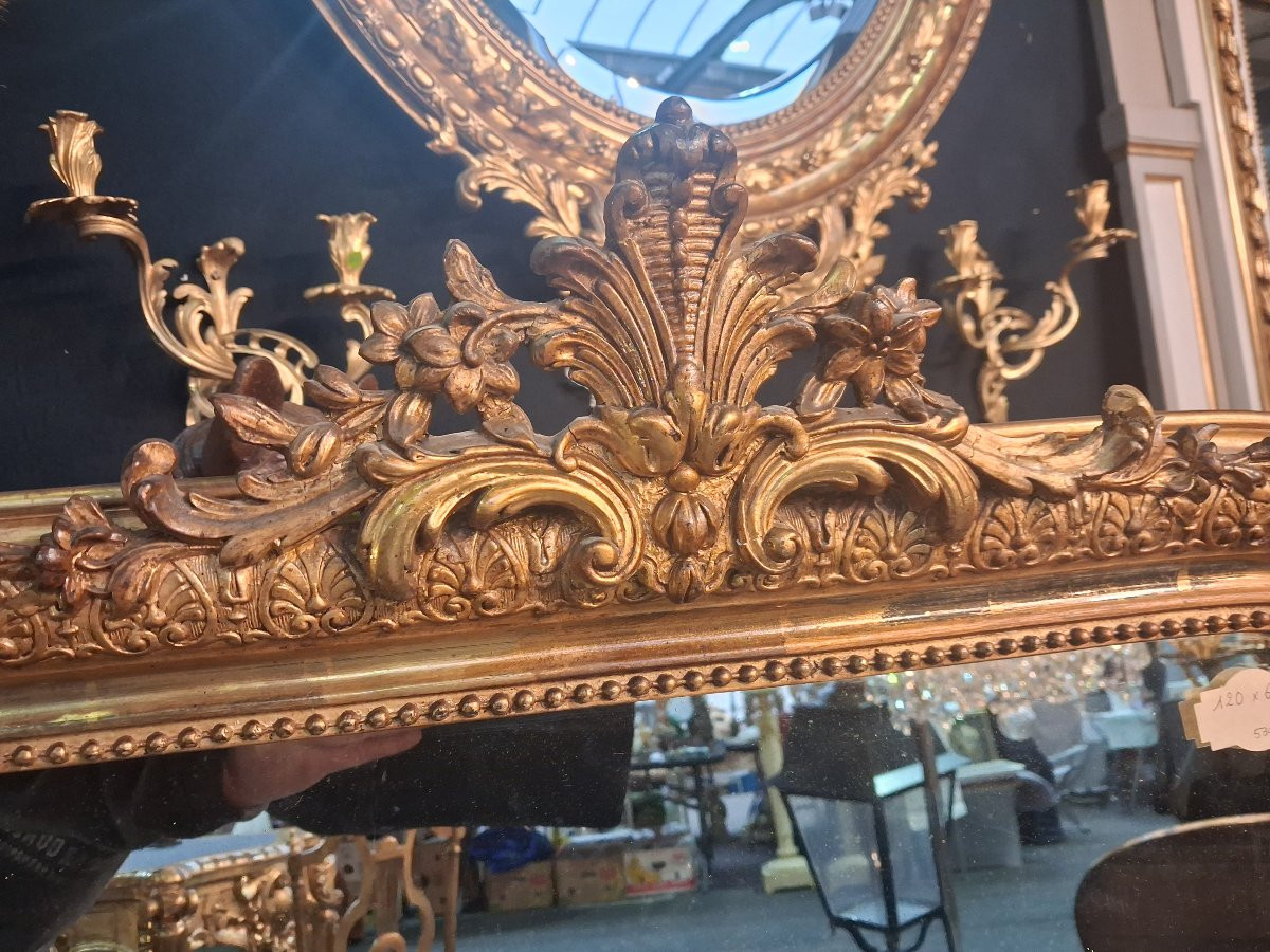 Miroir Louis Philippe fronton 120x69-photo-2