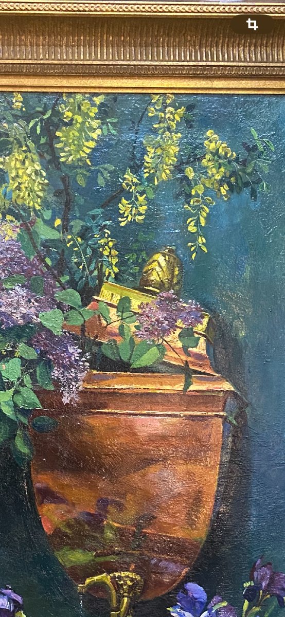 Oil On Canvas Chocarne-moreau 19th Century -photo-4