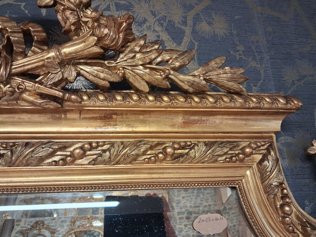 Miroir époque Napoléon III 205 x 111-photo-4