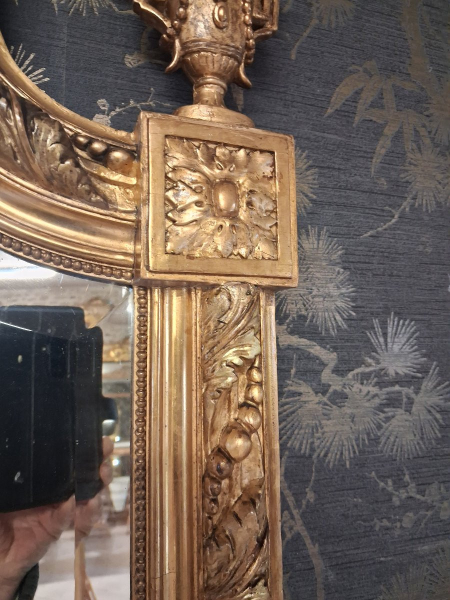 Miroir époque Napoléon III 205 x 111-photo-7