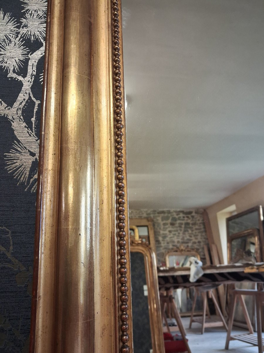 Miroir Louis Philippe à fronton 154 x   98-photo-4