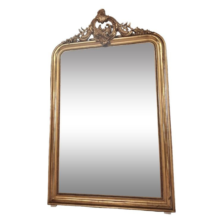 Miroir Louis Philippe à fronton 154 x   98