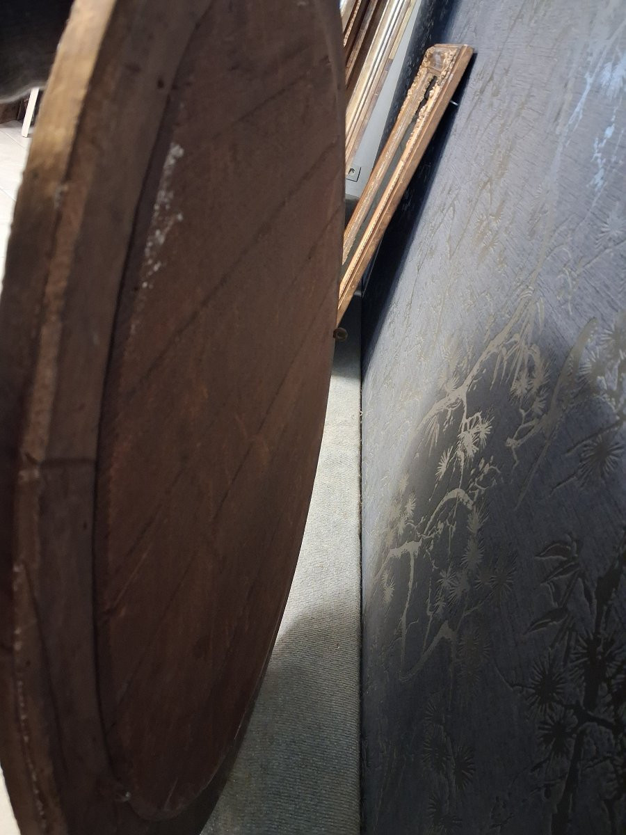 Miroir époque louis Philippe oval 82x72-photo-8