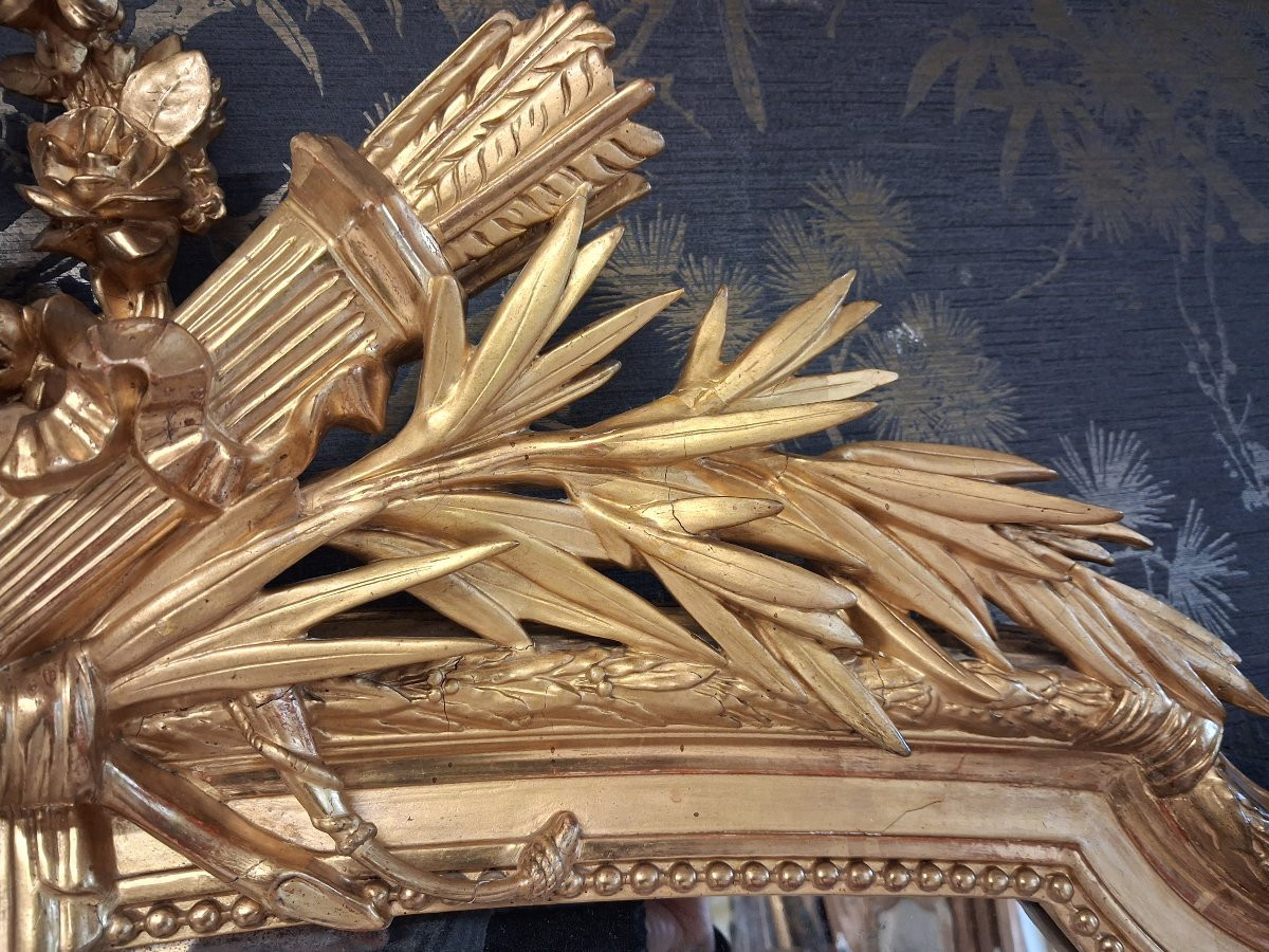 Miroir époque Napoléon III 179 x 103-photo-4