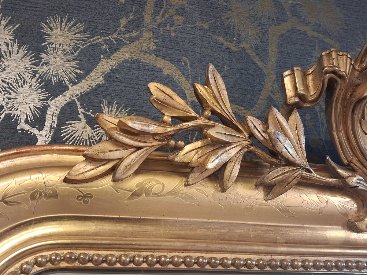 Louis Philippe Mirror With Pediment, 148 X 95-photo-3