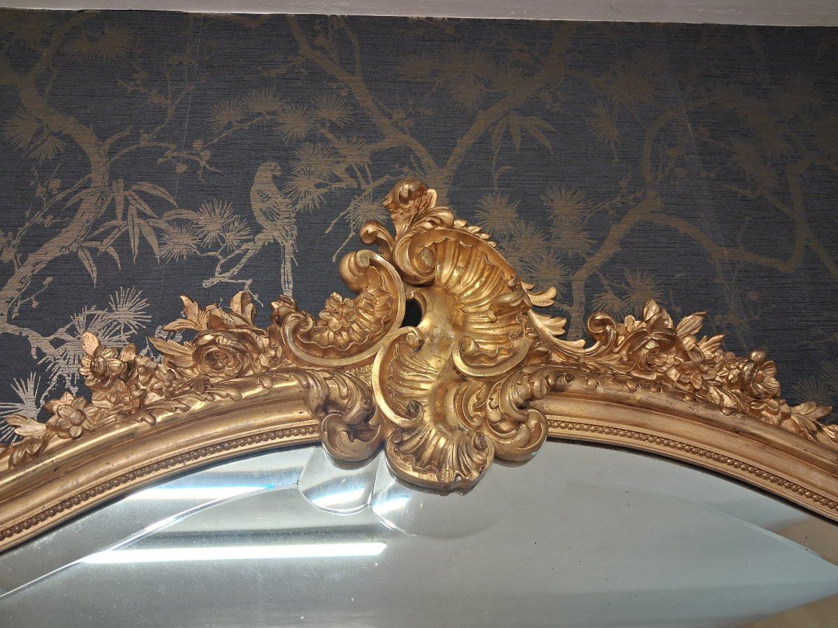 Miroir époque Napoléon III 209 x 134-photo-5