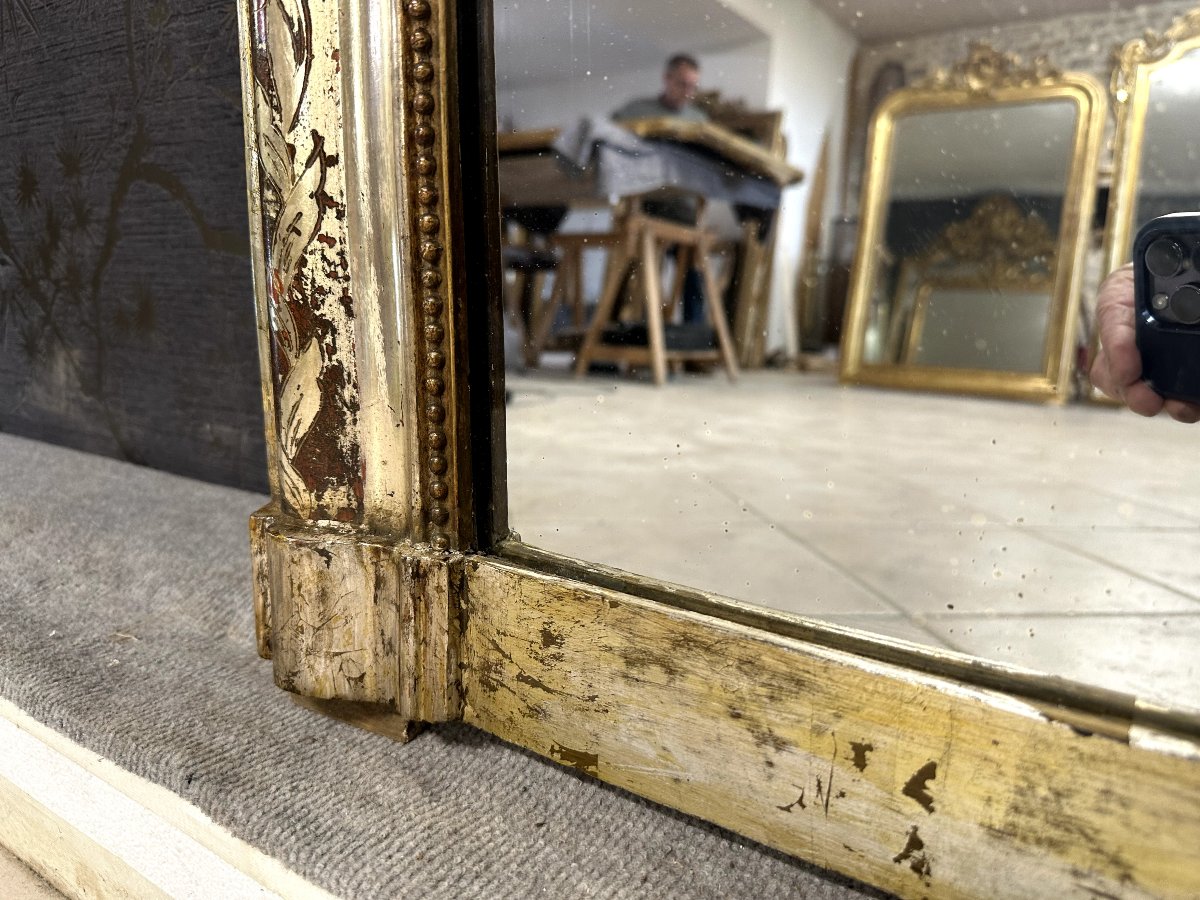 Miroir époque louis Philippe argent  133x 98 -photo-7