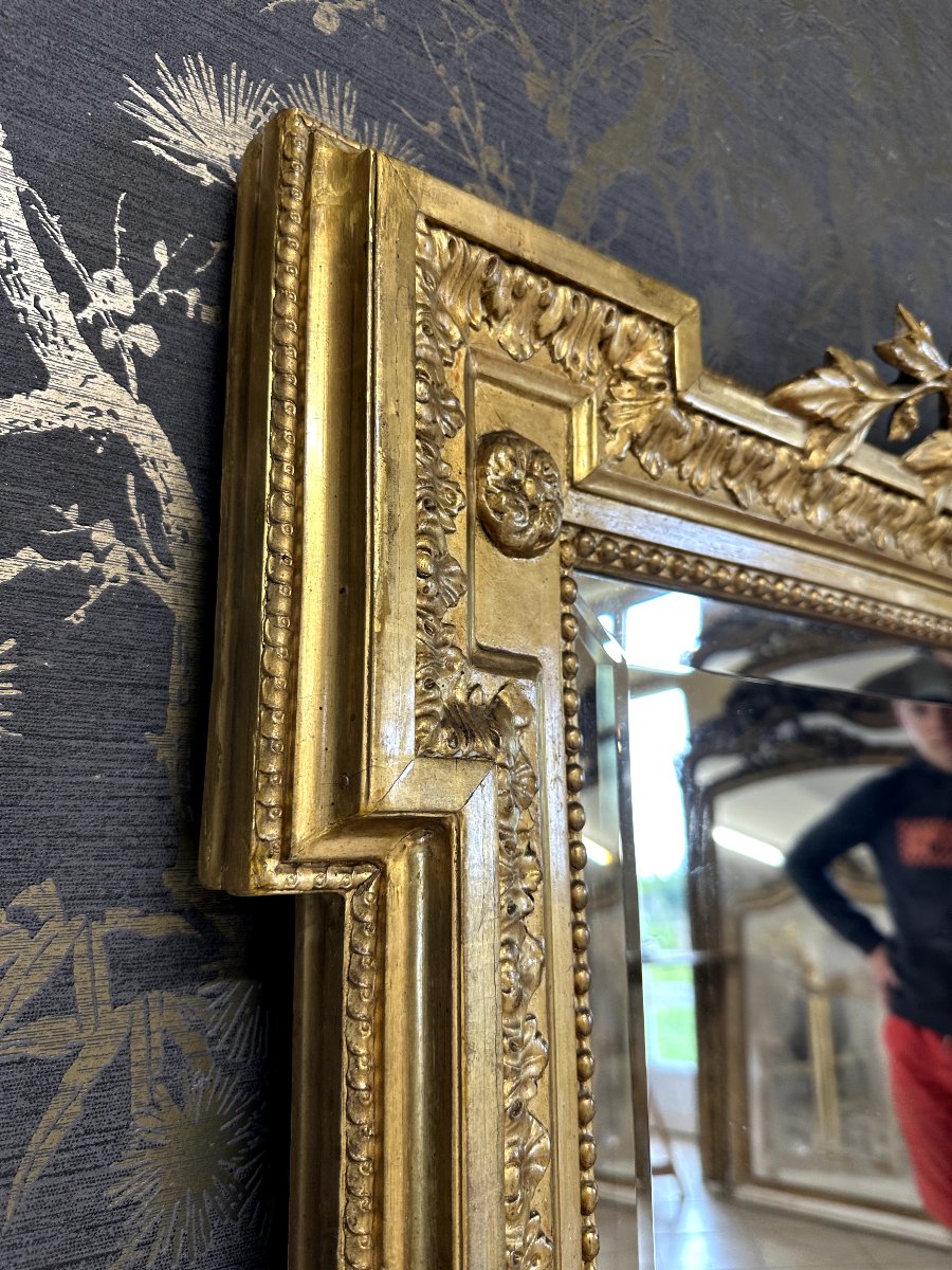 Miroir époque Napoléon III 149 x 107  x 112-photo-4