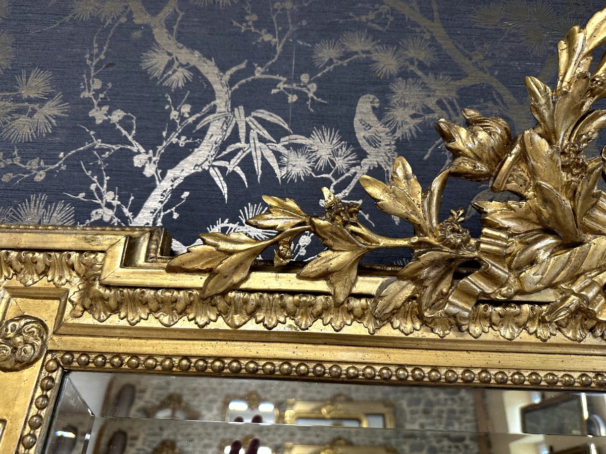 Miroir époque Napoléon III 149 x 107  x 112-photo-5