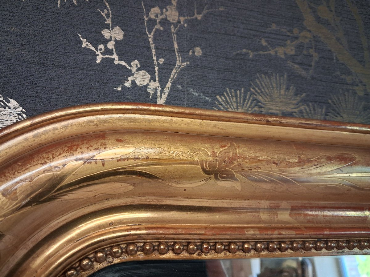 Miroir époque louis Philippe 160 x 99-photo-2