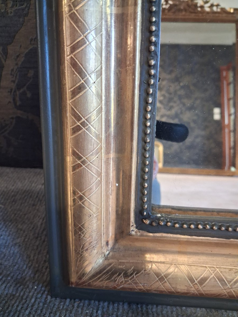 Louis Philippe Period Mirror 67 X 51-photo-2