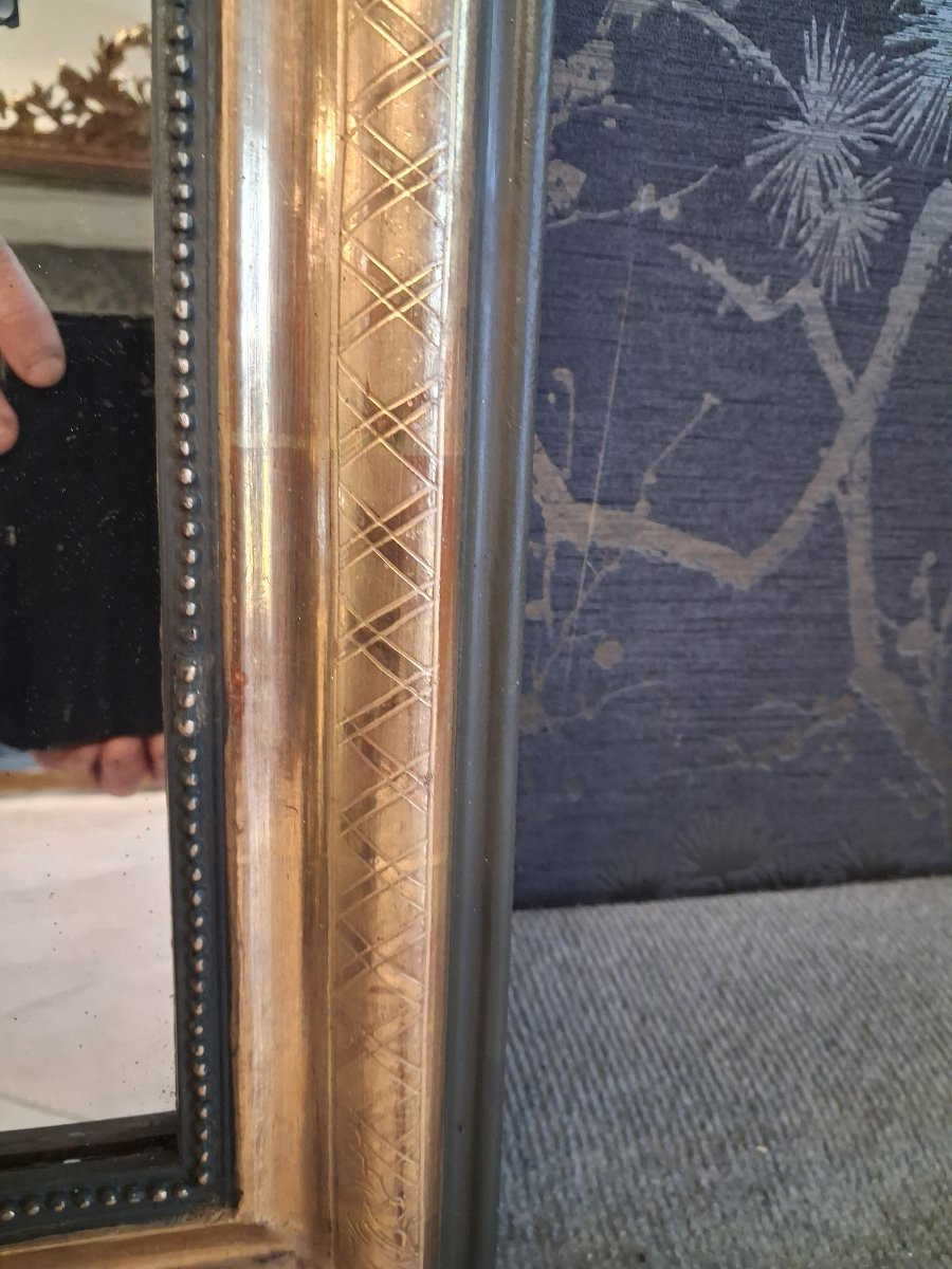 Louis Philippe Period Mirror 67 X 51-photo-4