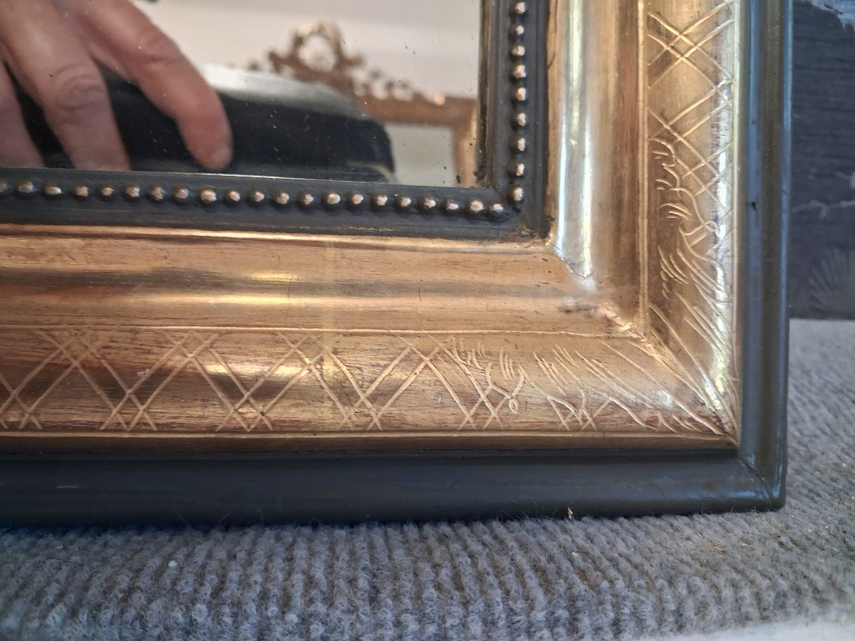 Louis Philippe Period Mirror 67 X 51-photo-6