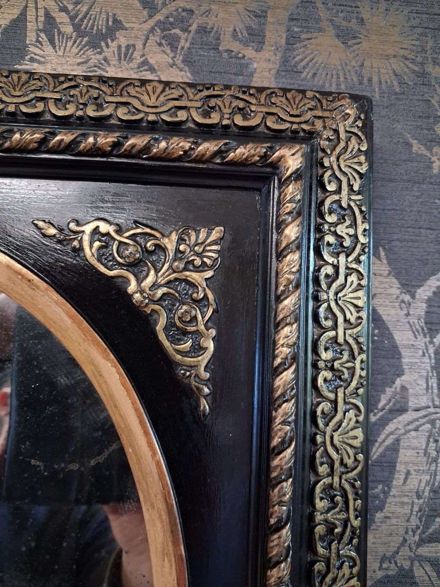 Mirror Napoleon III Period 47 X 41cm-photo-2
