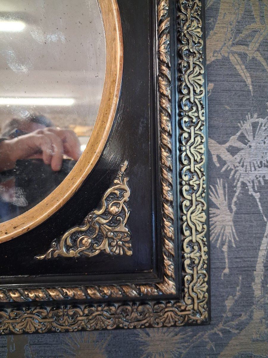 Mirror Napoleon III Period 47 X 41cm-photo-3