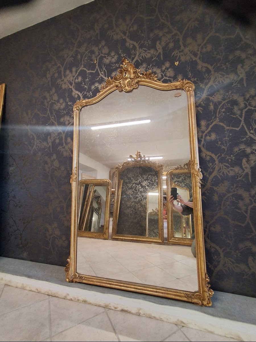 Miroir époque Napoléon III 172x 106-photo-2